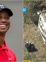 Tiger Woods měl vážnou dopravní nehodu, leží v nemocnici. Z vraku auta ho museli vyprostit kleštěmi