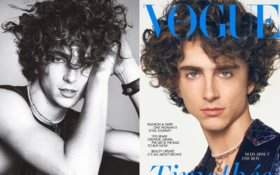 Timothée Chalamet je prvým mužom na titulke britského Vogue za 106 rokov jeho existencie