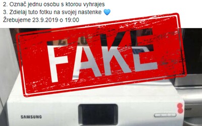 Tisíce Slovákov opäť naleteli na falošnú súťaž. Na Facebooku sa objavila podvodná stránka ponúkajúca spotrebiče