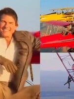 Tom Cruise natočil najšialenejšiu reklamu na kiná a svoj nový film. Počas letu sa postavil na lietadlo