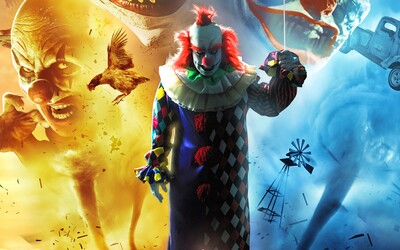 Tornádo z bláznivého hororu Clownado zo seba vrhá klaunov, ktorí sú vražednejší než Pennywise