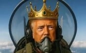 Trump sdílel bizarní AI video. S královskou korunou hází na demonstranty výkaly ze stíhačky