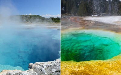 Turisti znečistili jazero v Yellowstone. Hádzali doň mince a zmenilo farbu