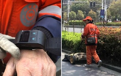 Upratovači v Číne sú donútení nosiť špeciálne náramky, ktoré sledujú ich výkon. Ak sa zastavia na 20 minút, majú problém