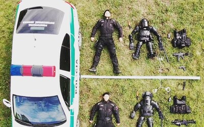 Už aj slovenskí policajti sa odfotili ako lego postavičky. Výzvu prijala pohotovostná motorizovaná jednotka z Košíc