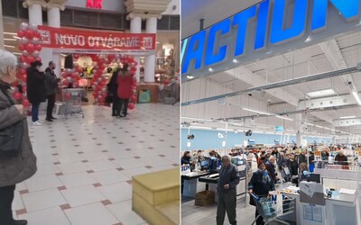 V Bratislave dnes otvorili okrem Actionu aj ďalší superlacný obchod. Nechýbal kuriózny boj o zákazníkov