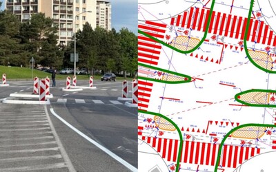 V Bratislave pribudne úplne nová unikátna križovatka. Má ochrániť chodcov, autá neustále prekračovali rýchlosť