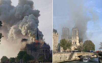 V Paríži horí Notre Dame