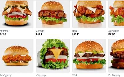 V Rusku otevřel nový fastfood. Burgery pojmenoval podle střel, tanku nebo stíhacího letounu