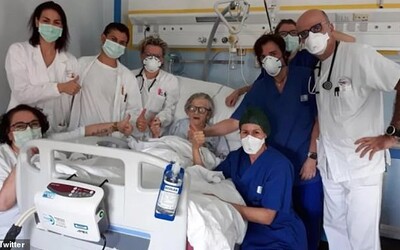 V Itálii se vyléčila z koronaviru 95letá babička