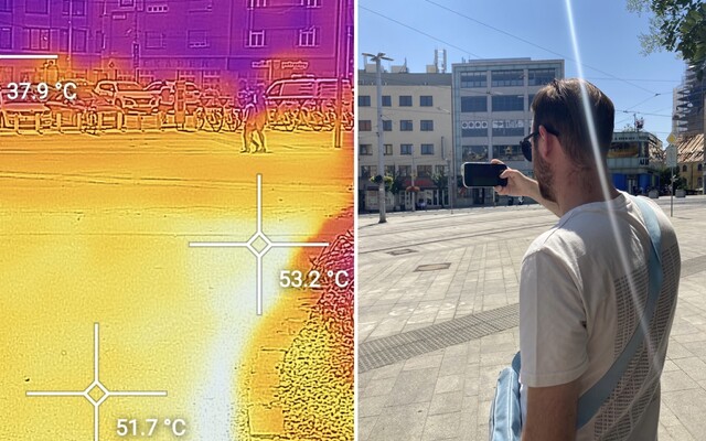 V najväčších horúčavách sme sa vybrali do ulíc Bratislavy s termovíznou kamerou. Na tomto mieste sa prehriala a vypla