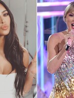 V pozadí videa Kim Kardashian hrá pesnička od jej údajnej najväčšej rivalky Taylor Swift a fanúšikovia šalejú