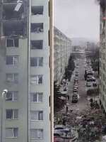 V paneláku na Slovensku vybuchl plyn, mohutná exploze vybila všechna okna a zničila několik pater (Aktualizováno)