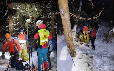 V slovenských horách hľadali podchladeného snoubordistu. 46-ročný Poliak zablúdil v Oravských Beskydách