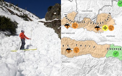 V slovenských horách platí tretí stupeň lavínového nebezpečenstva, zosun masy snehu hrozí už pri malom zaťažení