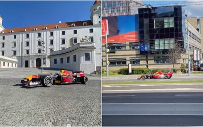 V uliciach Bratislavy sa premáva formula, v ktorej jazdil aj Sebastian Vettel. Uzavreli mesto, driftovala aj na hrade