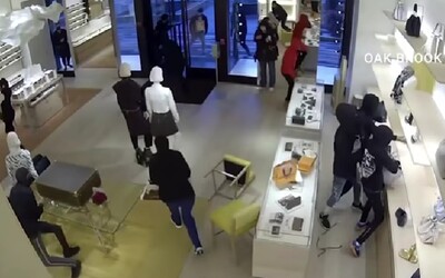 VIDEO: 14 lidí ukradlo v chicagském obchodě Louis Vuitton zboží v hodnotě 2,7 milionu korun