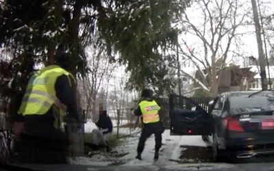 VIDEO: 22letý řidič pod vlivem drog na Královéhradecku ujížděl před policií vysokou rychlostí. Útěk mu zmařil pád na ledu