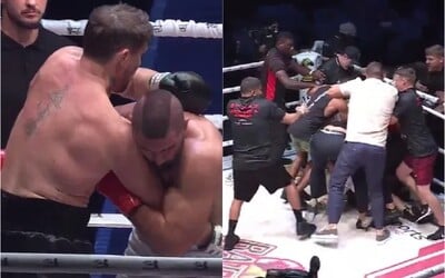 VIDEO: Boxerský zápas se změnil v hromadnou rvačku. V ringu nastal totální chaos