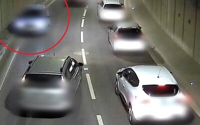 VIDEO: Brněnským tunelem se řítilo auto v protisměru. Nikdo se naštěstí nezranil 