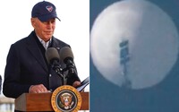 VIDEO: Čínsky špionážny balón vystrašil Američanov, Biden ho chcel dať zostreliť. Pentagón nakoniec zmenil názor