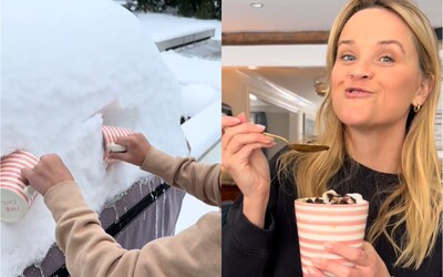 VIDEO: Dobrota, nebo hnus? Hvězda Pravé blondýnky si připravila nápoj ze sněhu, fanoušky rozdělila na dva tábory