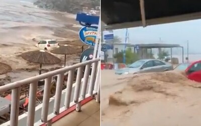 VIDEO: Grécky ostrov Kréta zasiahli silné záplavy. Úrady hlásia jednu obeť a nezvestných