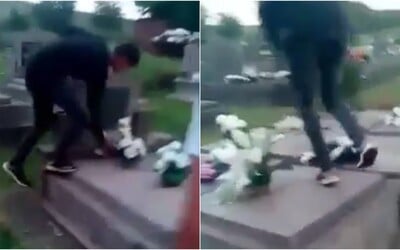 VIDEO: Kopali do hrobov, rozbíjali kahance a hádzali ich o zem. Tínedžeri zdevastovali cintorín pri Rožňave