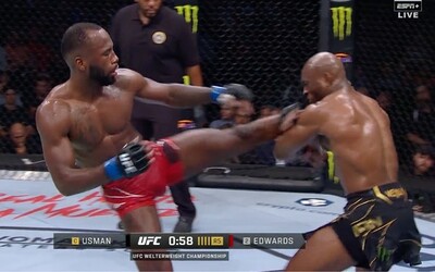 VIDEO: Kráľ UFC dostal tvrdý knokaut kopom do hlavy a prehral prvýkrát po deviatich rokoch. Nový šampión je Edwards