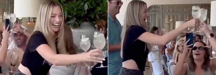 VIDEO: Margot Robbie spôsobila ošiaľ v reštaurácii. Všetkým 126 hosťom kúpila kokteil so svojím ginom