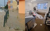VIDEO: Masívny dážď paralyzoval celú obec pri Trenčíne. Platí 3. stupeň povodňovej aktivity, voda napáchala obrovské škody