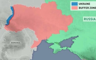 VIDEO: Medvedev chce vziať Ukrajine takmer všetko. Zverejnil mapu, na ktorej krajinu pripravil o väčšinu územia