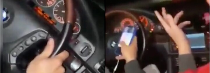VIDEO: Mladý Slovák jel 200 km/h po dálnici a hrál si s telefonem. Kamarádi se videem pochlubili na TikToku, policie je vypátrala