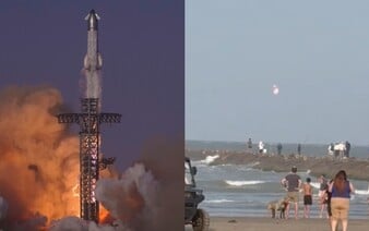 VIDEO: Muskova Starship se po startu rozpadla. SpaceX však mluví o úspěchu