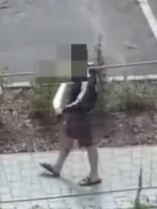 VIDEO: Muž si vykračoval po Rači s mačetou v ruke. Nebezpečne sa ňou oháňal