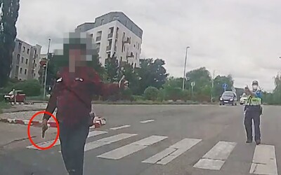 VIDEO: Muž v Praze na strážníka vytáhl slzný sprej poté, co močil na veřejnosti. Když se hlídka ubránila, tasil revolver