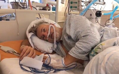VIDEO: Není to žádná sranda, říká Čech napojený na intenzivní kyslíkovou terapii