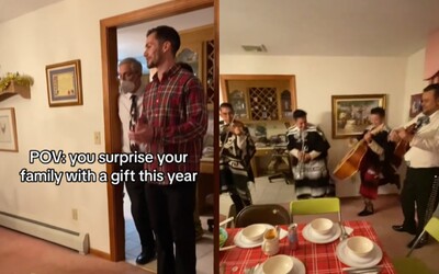 VIDEO: Nový hit TikToku. Muž prekvapil rodinu, namiesto kúpy darčekov zavolal domov kapelu