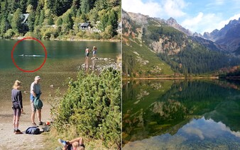 VIDEO: Po Romane Tabak sa vo Vysokých Tatrách kúpali ďalší turisti. Hrozí im vysoká pokuta