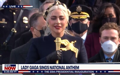 VIDEO: Podívej se, jak Lady Gaga zazpívala hymnu na inauguraci nového prezidenta USA