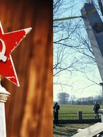 VIDEO: Poláci zbourali památník Rudé armády. Hákový kříž je stejný jako komunistická hvězda, zaznělo v projevu