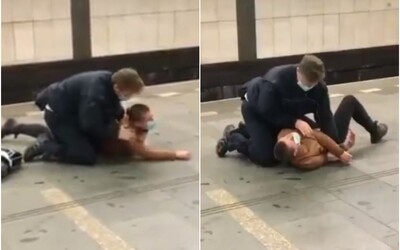 VIDEO: Revízor v Prahe povalil ženu na zem a vykrútil jej ruku, pretože chcela utiecť. Nemala platný lístok