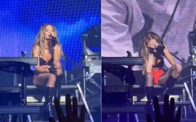 VIDEO: Rita Ora nedokázala na koncerte dospievať duet, ktorý naspievala s Liamom Paynom. Vystupovala krátko po jeho smrti