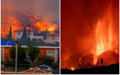 VIDEO: Rozpálená láva ničí Kanárské ostrovy, shořelo už sto domů. Podle prezidenta to „nebude rychlá erupce“