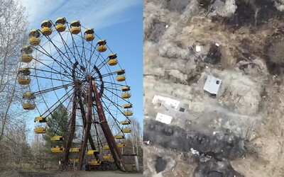 VIDEO: Ruskí vojaci naozaj kopali zákopy v rádioaktívnom lese pri Černobyli, ukazuje ukrajinská armáda. Mnohých ožiarila radiácia