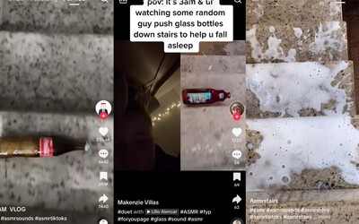 VIDEO: TikTok má nový bizarní trend. Miliony lidí sledují, jak se na schodech rozbíjí skleněné lahve