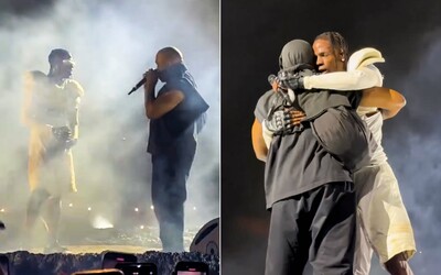 VIDEO: Travis Scott prekvapil fanúšikov na koncerte v Ríme. Na stage zavolal bosého Kanyeho Westa