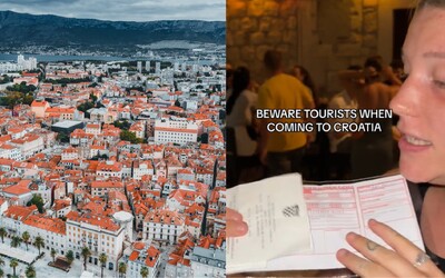 VIDEO: Turistka musela ve Splitu zaplatit pokutu 3,5 tisíce kvůli pití alkoholu na promenádě