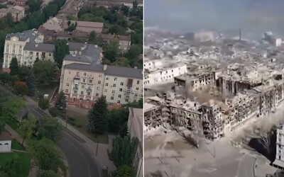 VIDEO: Ukrajina pred útokom Ruska a po ňom. Hrozivé zábery pripomínajú apokalyptický film