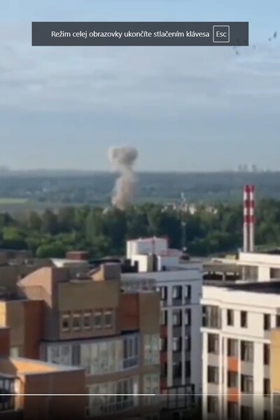 VIDEO: Útok na Moskvu. Drony dnes ráno zasiahli viaceré budovy v ruskom hlavnom meste, obyvateľov urýchlene evakuovali
